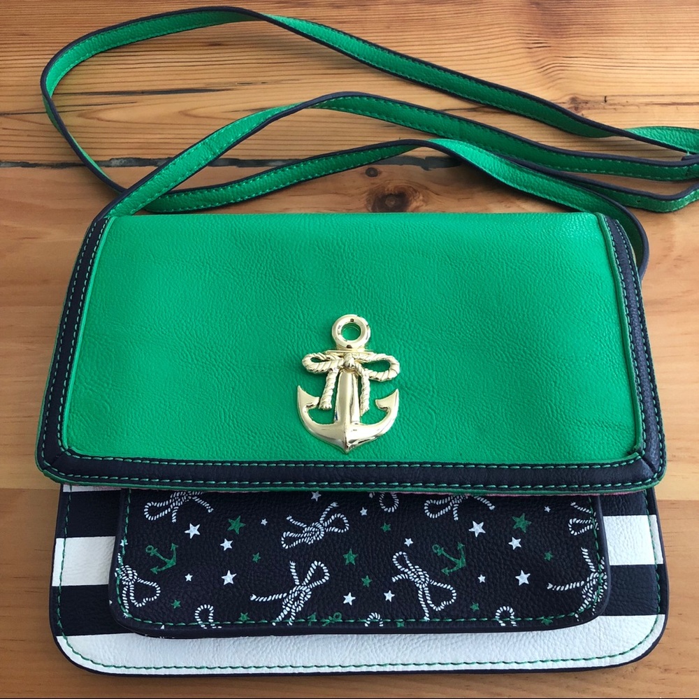 Betsey Johnson nautical crossbody purse